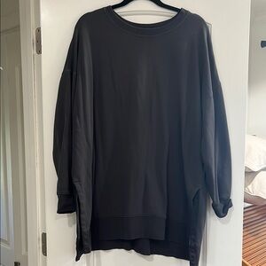 Oversized Black/ dark Gray Sweatshirt